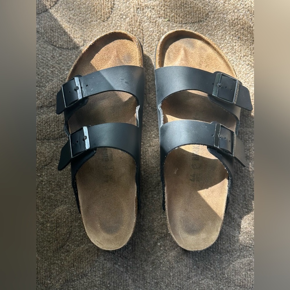 Birkenstock Black Arizona Two-Strap Men's Sandals